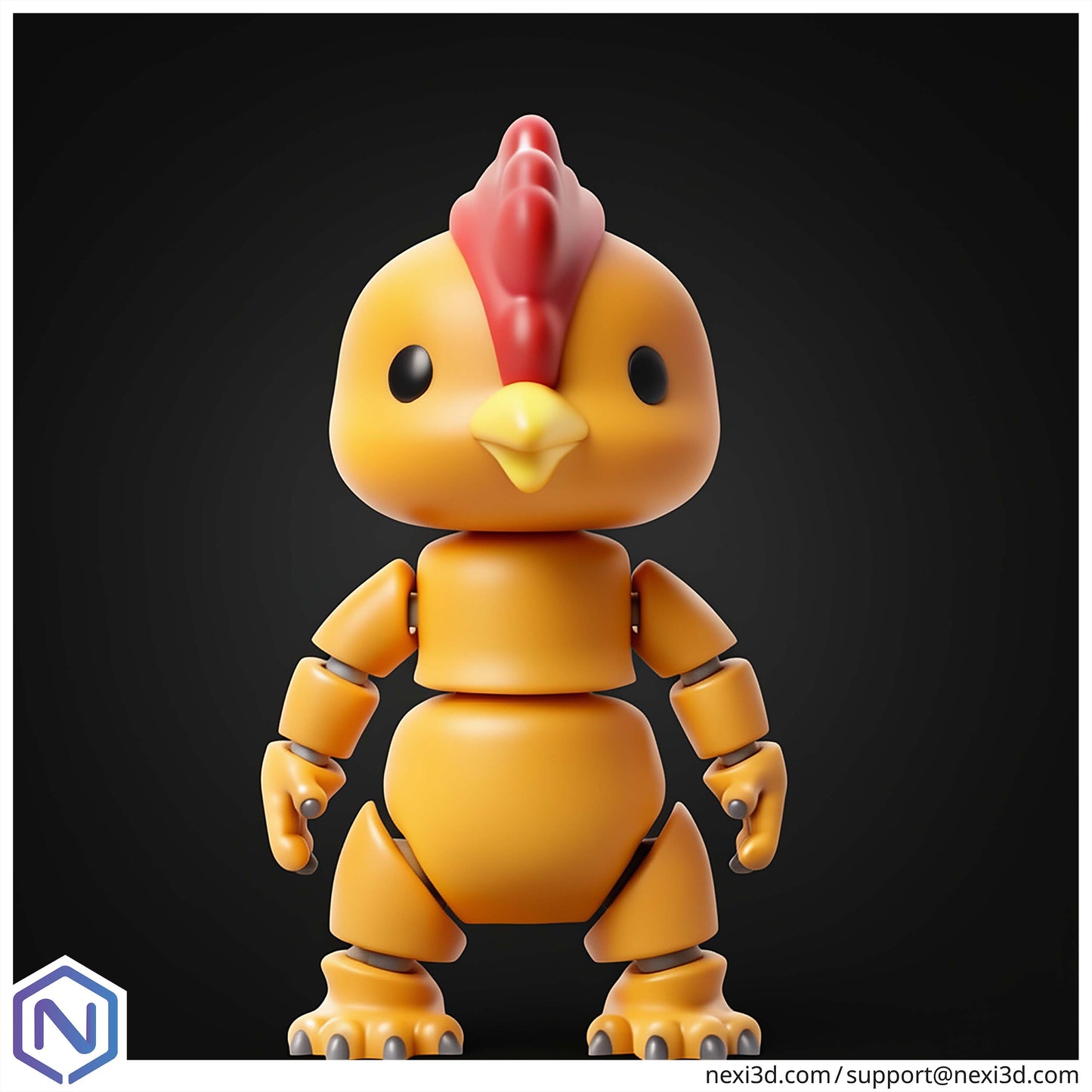 NEXI3D STL Files Chicken Alien