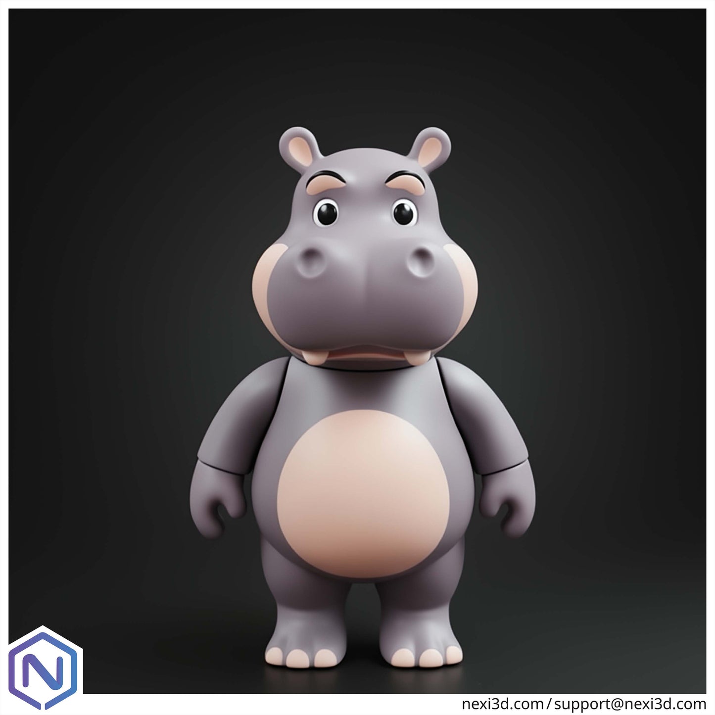 NEXI3D STL Files Hippo Stand