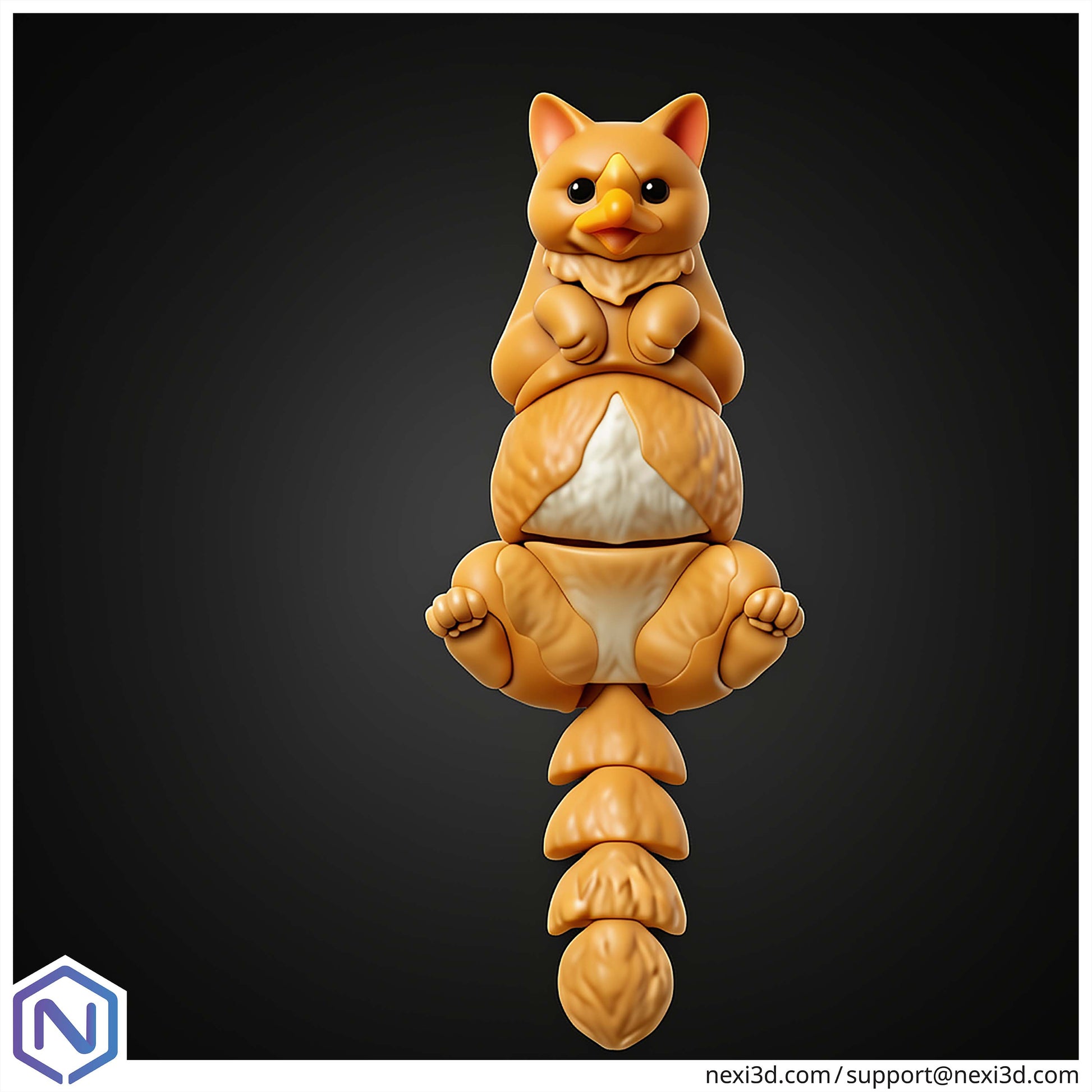 NEXI3D STL Files Cat Chicken
