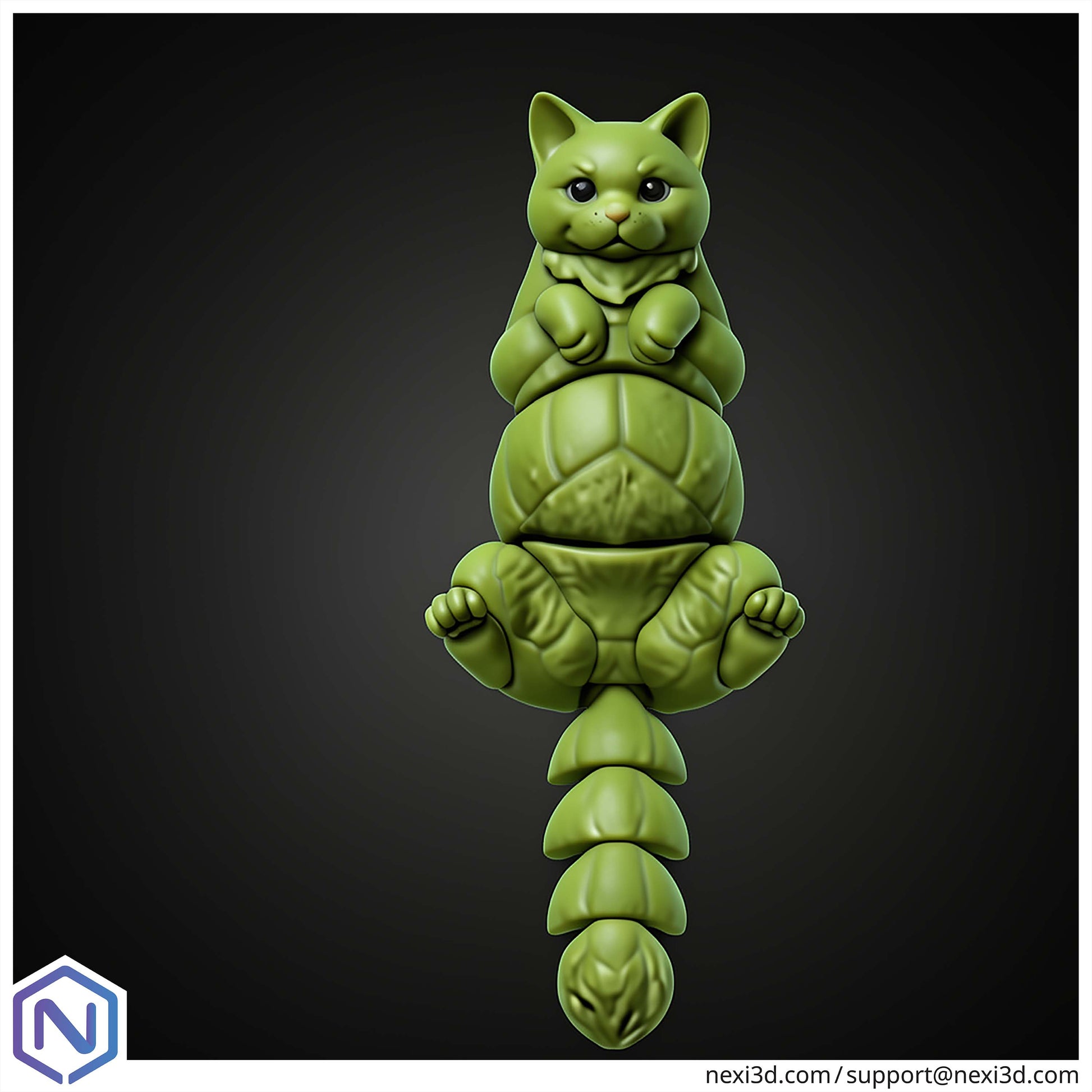NEXI3D STL Files Cat Turtle