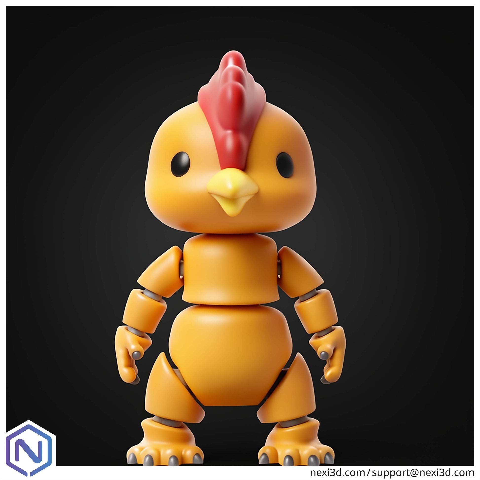 NEXI3D STL Files Chicken Alien