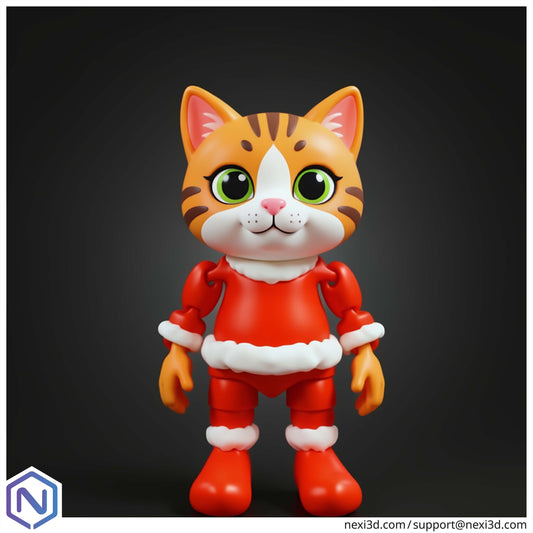 NEXI3D STL Files Christmas Cat no Hat