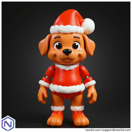 NEXI3D STL Files Christmas Dog V2