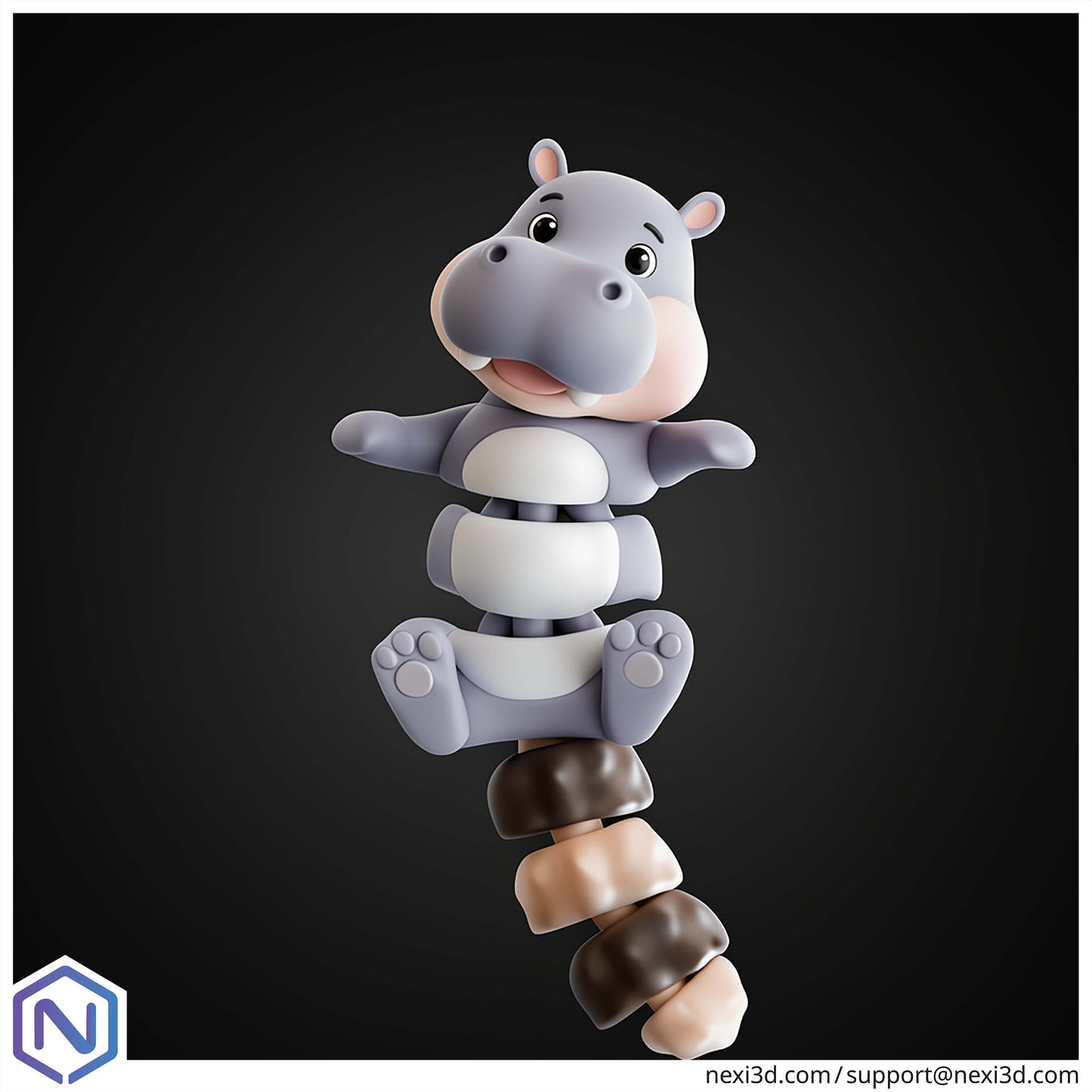 NEXI3D STL Files Hippo Cat